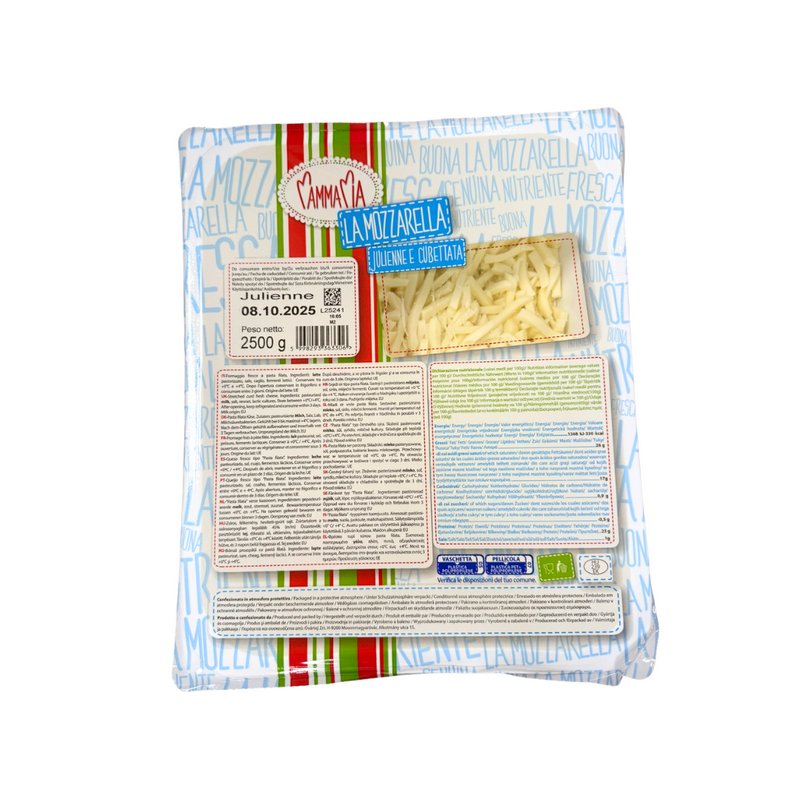Mozzarella Julienne Cut 2,5kg